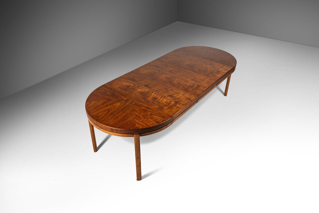 Expansive Mid Century Modern Extension Dining Table in Walnut - Seats 10, USA, c. 1960's-ABT Modern