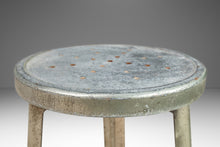 Load image into Gallery viewer, French Hammered Solid Aluminum Industrial Counter Height Bar Stool, France, c. 1970&#39;s-ABT Modern
