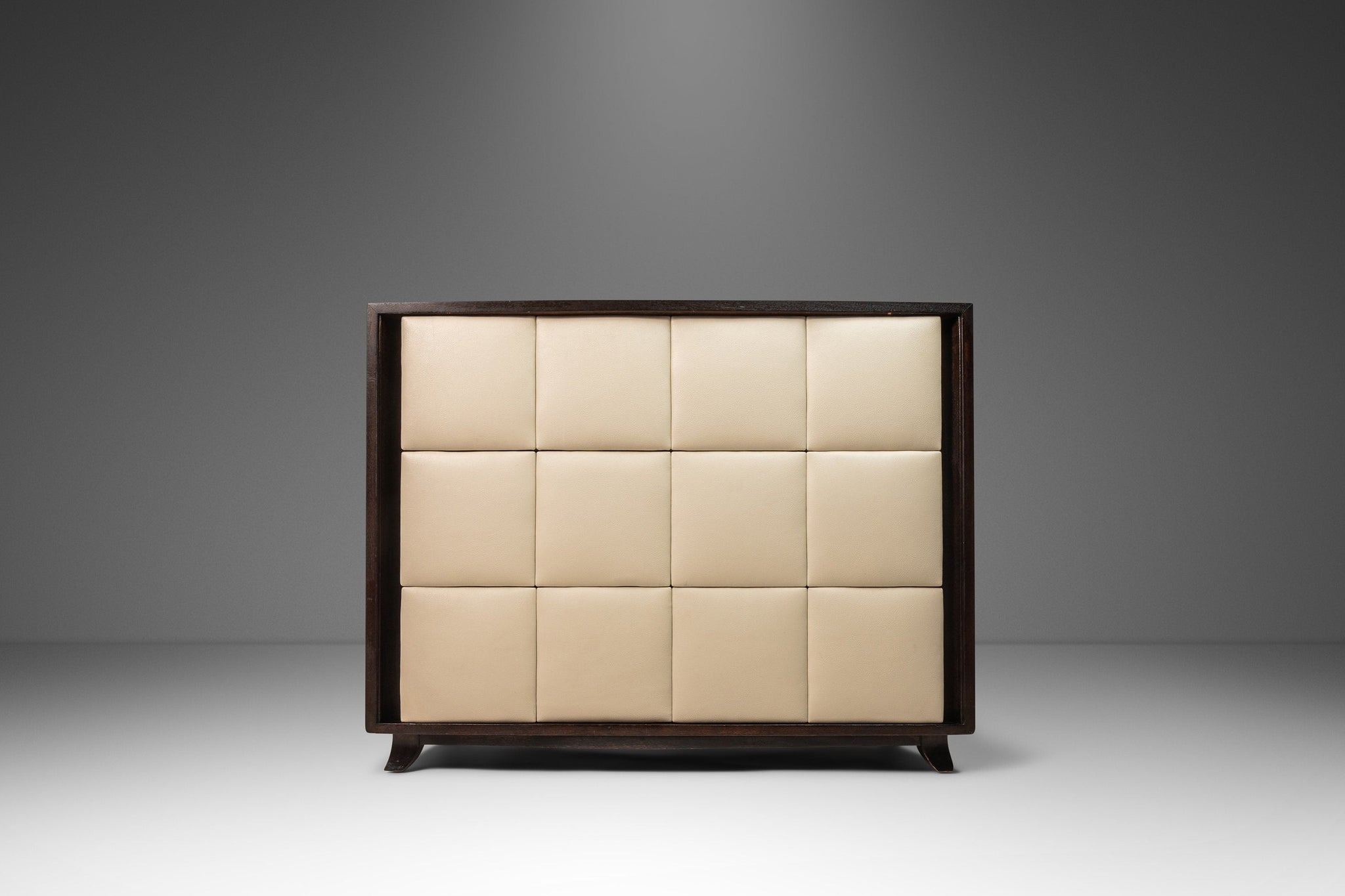 dresser leather Gilbert Rohde for Herman Miller Three-Drawer Chest / w/ Leathe 23328 Sofia Vergara's Effortless Style: Color:Vintage Red Denim metal details