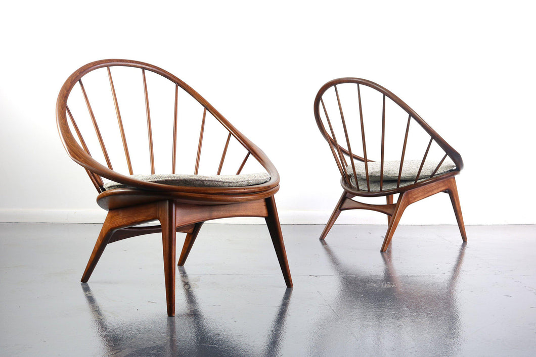 Ib Kofod-Larsen for Selig Hoop Chairs - A Pair of Two (2), Denmark-ABT Modern
