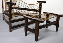 Load image into Gallery viewer, Jean Gillon Lounge Chair &amp; Ottoman in Brazilian Rosewood, France-ABT Modern
