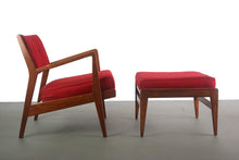 Load image into Gallery viewer, Jens Risom 430 Lounge Chair with Matching 730 Ottoman in Knoll Red-ABT Modern
