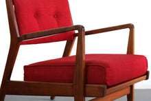 Load image into Gallery viewer, Jens Risom 430 Lounge Chair with Matching 730 Ottoman in Knoll Red-ABT Modern
