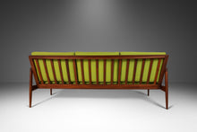 Load image into Gallery viewer, Kandidaten Three Seater Sofa in Lime Green Fabric by Ib Kofod-Larsen for Olof Person, Denmark, c. 1960&#39;s-ABT Modern
