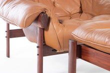 Load image into Gallery viewer, Lounge Chair &amp; Ottoman Set in Leather and Rosewood by Percival Lafer-ABT Modern
