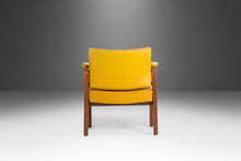 Load image into Gallery viewer, Lounge Chair in Walnut &amp; Original Mustard Fabric in the Manner of Jens Risom, USA, c. 1960&#39;s-ABT Modern
