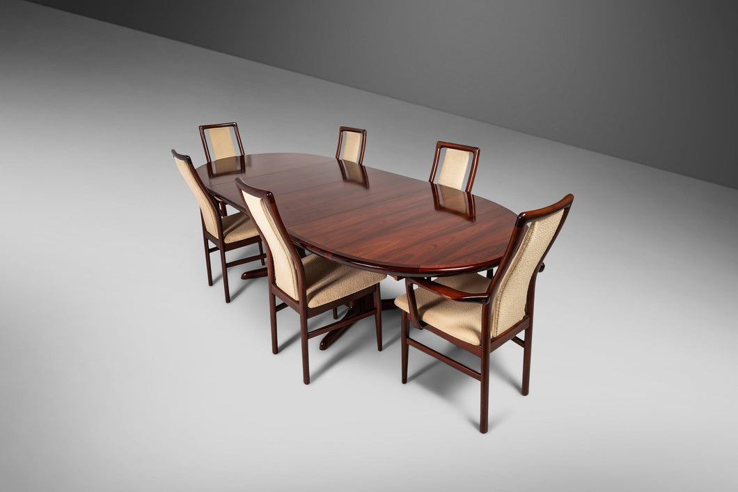 Mahogany Dining Set with Table & 6 Chairs by Schou Andersen-ABT Modern