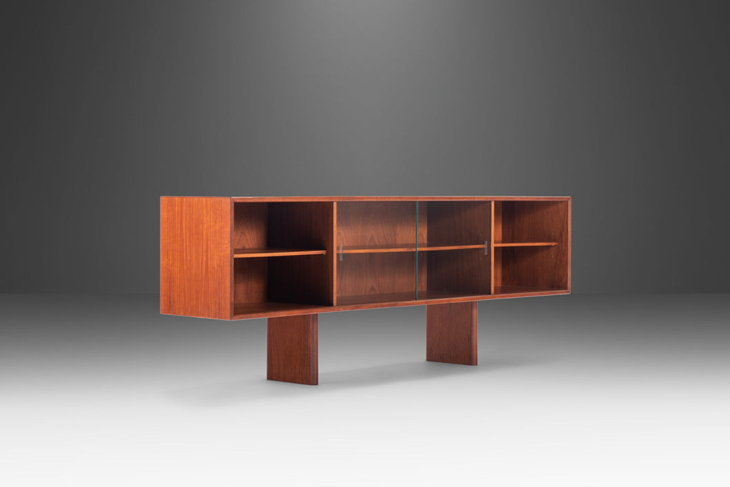 Media Cabinet / Bookcase / Credenza in Teak by Svend Aage Larsen, Denmark, c. 1960's-ABT Modern