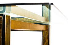 Load image into Gallery viewer, Mid Century Bernhard Rohne for Mastercraft Acid-Etched Brass Dining Table, c. 1970s-ABT Modern
