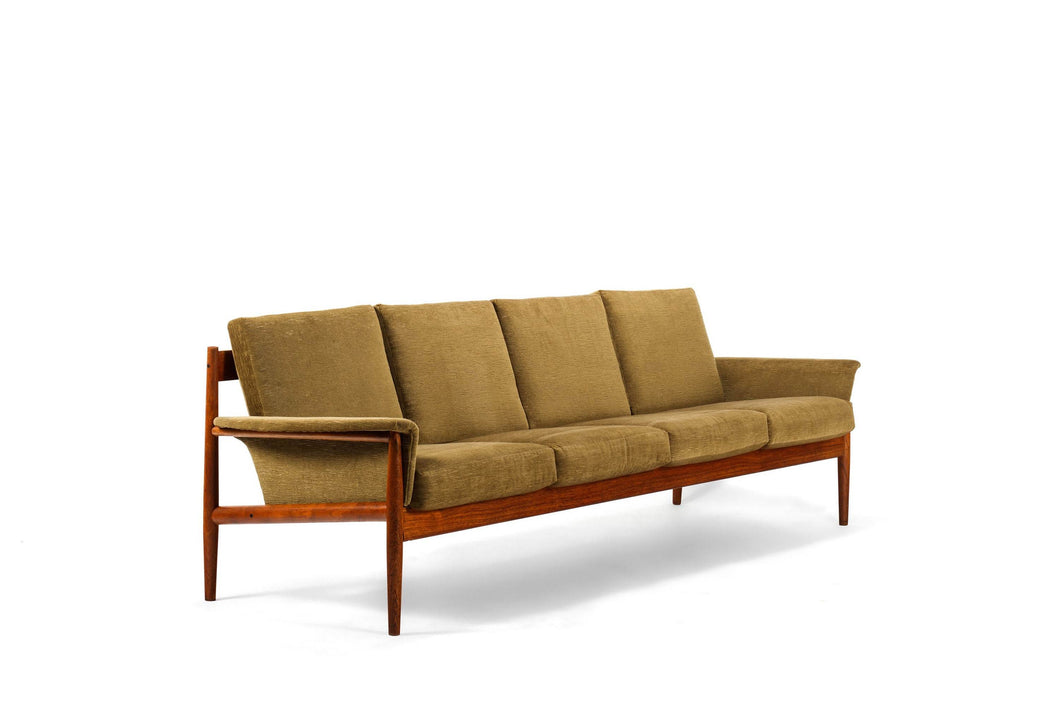 Mid-Century Modern 4-Seat Sofa in Teak by Grete Jalk for France & Son, Denmark, 1950-ABT Modern