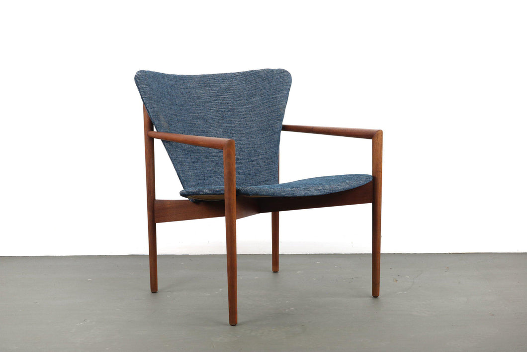 Mid Century Modern Angular Arm Chair in Deep Walnut attributed to Jens Risom-ABT Modern