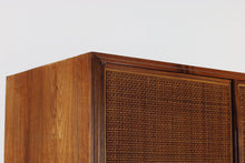 Load image into Gallery viewer, Mid Century Modern Bar / Cabinet In Stunning Walnut with Cane Front Doors-ABT Modern
