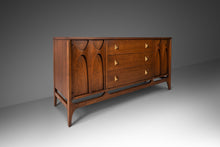 Load image into Gallery viewer, Mid Century Modern Brasilia Buffet Credenza in Walnut by Broyhill, USA, c. 1960s-ABT Modern
