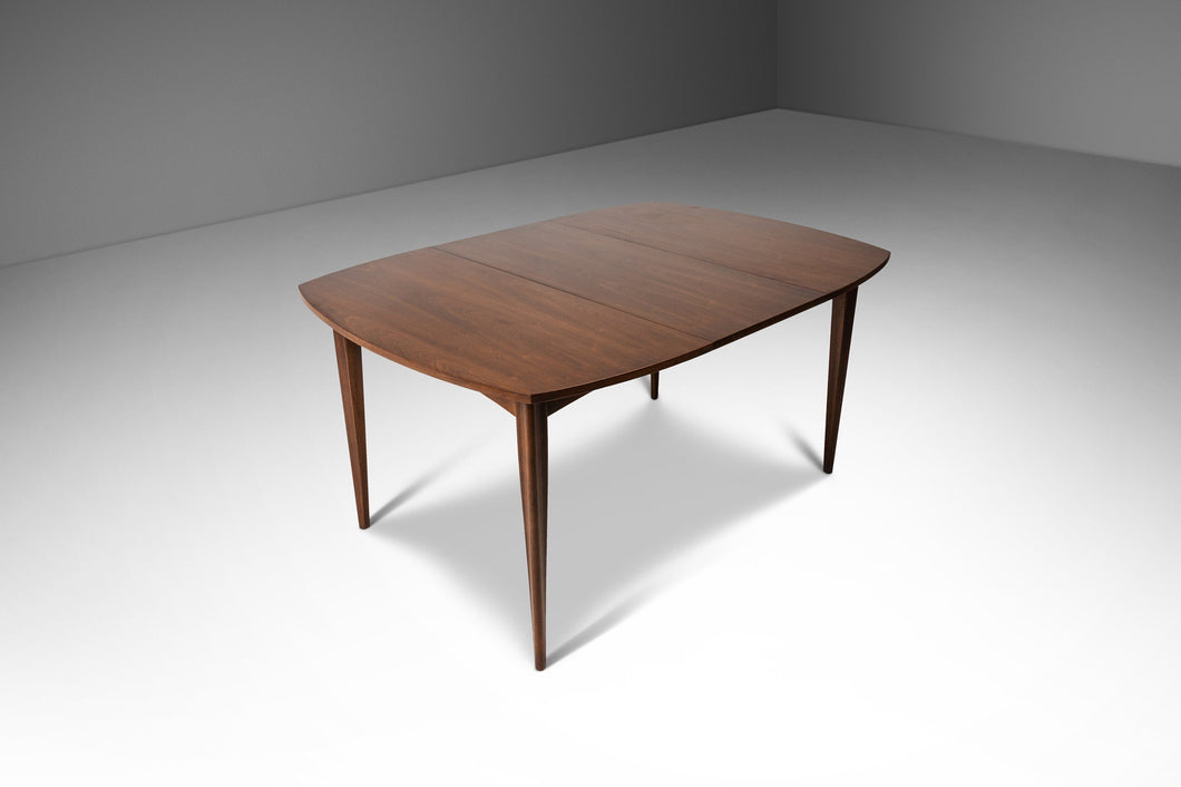 Mid Century Modern Brasilia Extension Dining Table in Walnut by Broyhill, USA, c. 1960s-ABT Modern