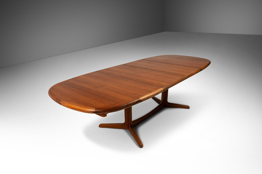 Mid Century Modern Danish Extension Dining Table in Teak, Denmark, c. 1970's-ABT Modern