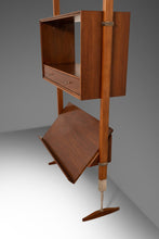 Load image into Gallery viewer, Mid Century Modern Danish-Styled Modular Tension Wall Unit in Walnut, USA, c. 1960s-ABT Modern
