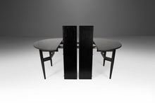 Load image into Gallery viewer, Mid Century Modern Ebonized Extension Dining Table w/ Architectural Leg Base, c. 1960&#39;s-ABT Modern
