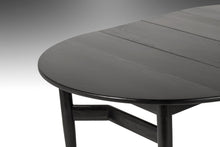 Load image into Gallery viewer, Mid Century Modern Ebonized Extension Dining Table w/ Architectural Leg Base, c. 1960&#39;s-ABT Modern
