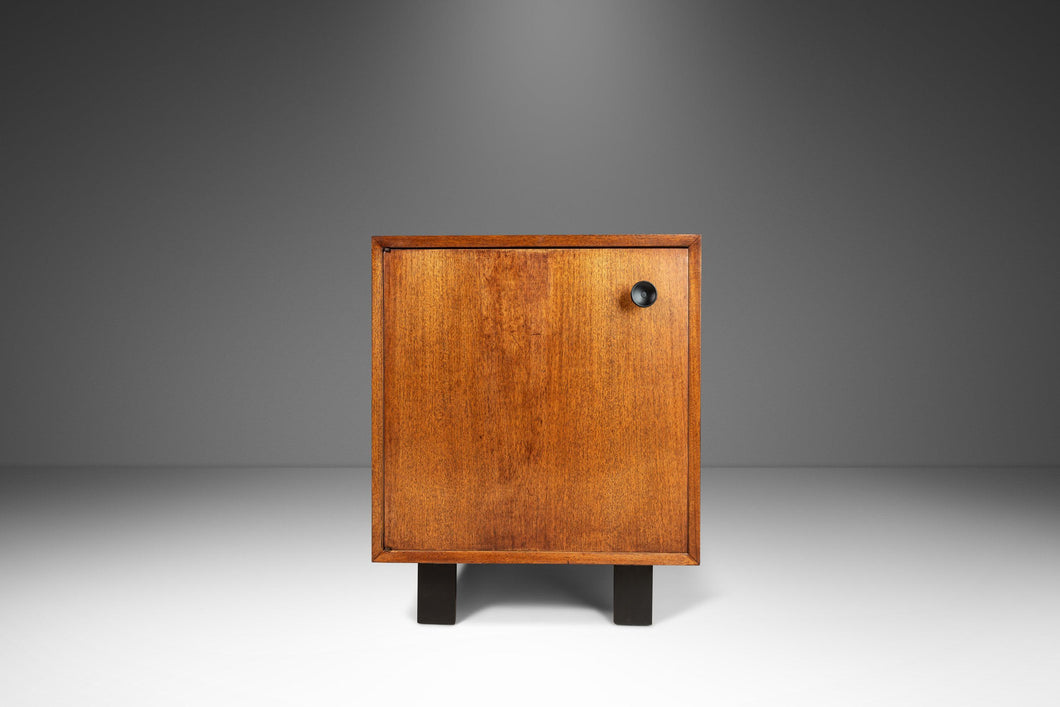 Mid Century Modern End Table / Cabinet in Walnut by George Nelson for Herman Miller, USA, c. 1960's-ABT Modern