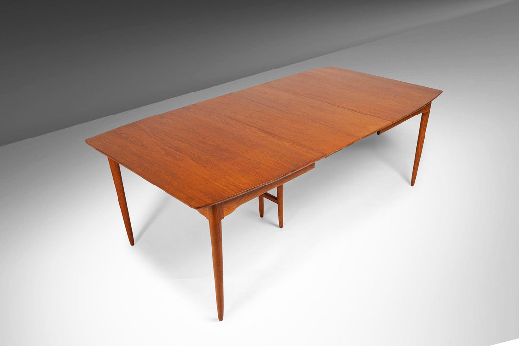 Mid Century Modern Expandable Dining Table in the Manner of Arne Vodder, c. 1960's (Seat Up to 10)-ABT Modern