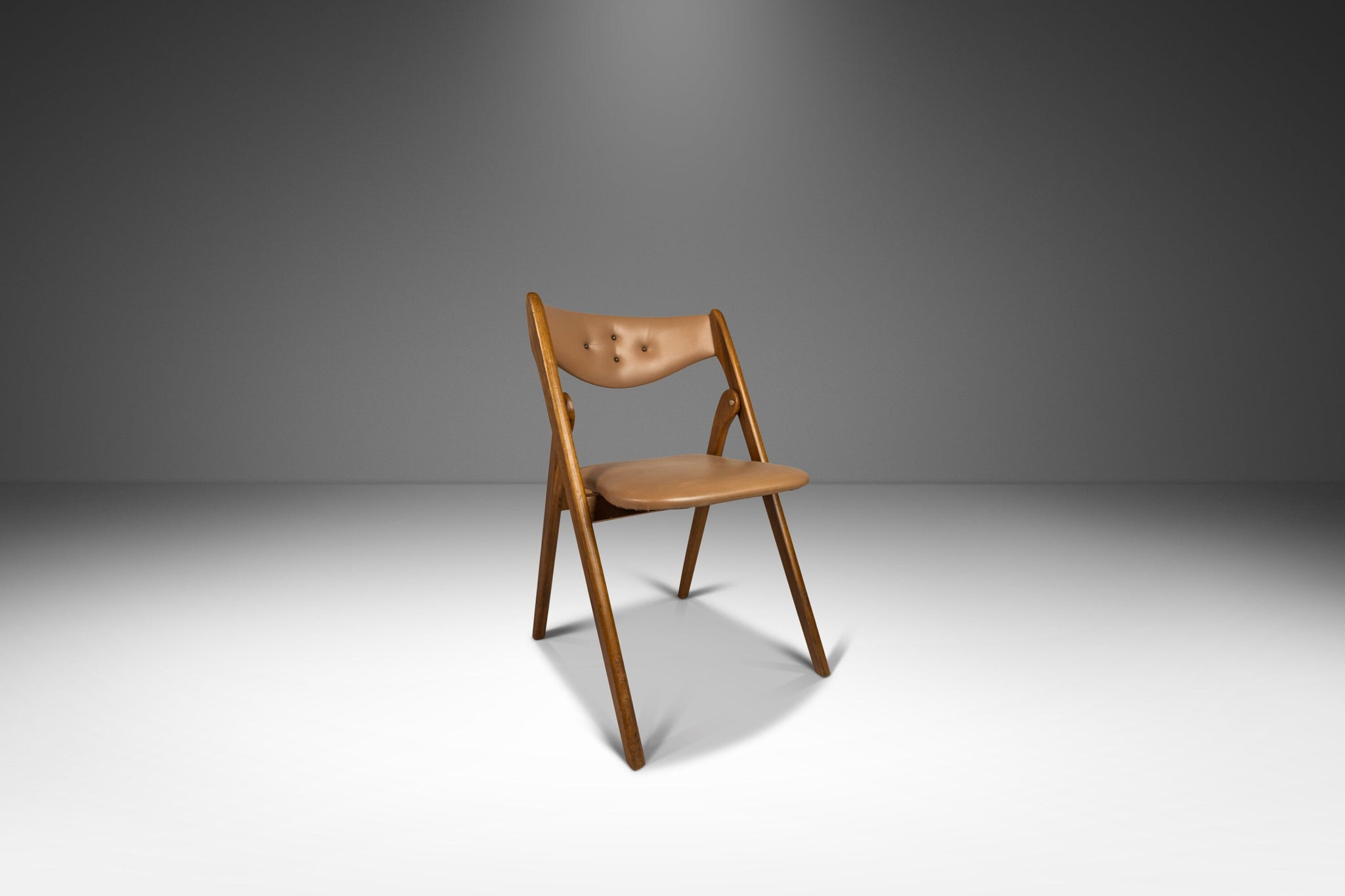 Mid Century Modern Folding Stakmore Chair by Coronet for Norquist USA
