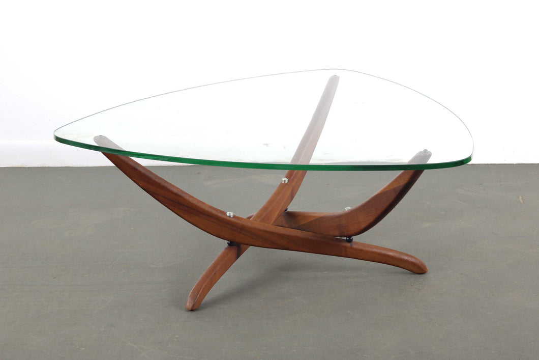 Mid Century Modern Forrest Wilson Glass Coffee Table-ABT Modern