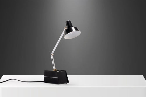 Mid Century Modern Industrial Desk Lamp by Mobilite from NASA Offices, Taiwan, c. 1970's-ABT Modern