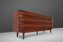 Load image into Gallery viewer, Mid Century Modern Lane First Edition 9-Drawer Dresser in Walnut, c. 1960s-ABT Modern
