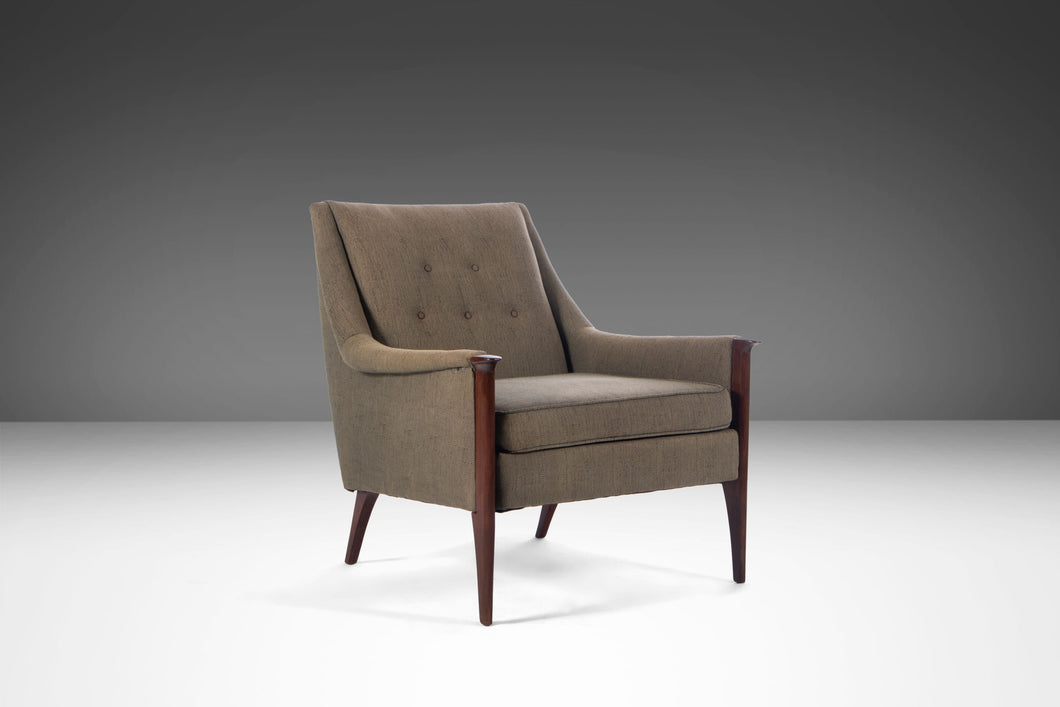 Mid Century Modern Lounge Chair After Paul McCobb in Original Fabric, c. 1950s-ABT Modern