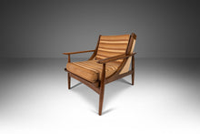 Load image into Gallery viewer, Mid Century Modern Lounge Chair After Selig in Walnut &amp; Original Fabric, USA, c. 1950s-ABT Modern
