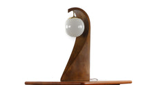 Load image into Gallery viewer, Mid Century Modern Modeline Wave Lamp In Walnut and Brass-ABT Modern
