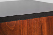 Load image into Gallery viewer, Mid Century Modern Polished Slate Sideboard / Credenza by Jens Risom in Walnut on a Sled Base, c. 1950s-ABT Modern
