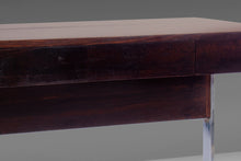 Load image into Gallery viewer, Mid Century Modern Rosewood Desk w/ Chrome Detailing by Lane, c. 1970s-ABT Modern
