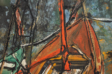 Load image into Gallery viewer, Mid Century Modern &#39;Storm Incoming&#39; Oil Painting by Ulhmann, Germany, c. 1960s-ABT Modern
