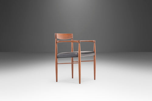 Mid Century Modern Teak Desk Chair by H.W. Klein for Bramin, Denmark, c. 1960's-ABT Modern