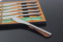 Load image into Gallery viewer, Mid Century Modern Wall Hanging Knife Set in Brazilian Rosewood, 1960s-ABT Modern
