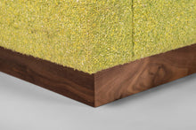 Load image into Gallery viewer, Mid Century Modern in Original Lime Green Tweed &amp; Walnut Sofa Attributed to Milo Baughman, USA, c. 1970s-ABT Modern
