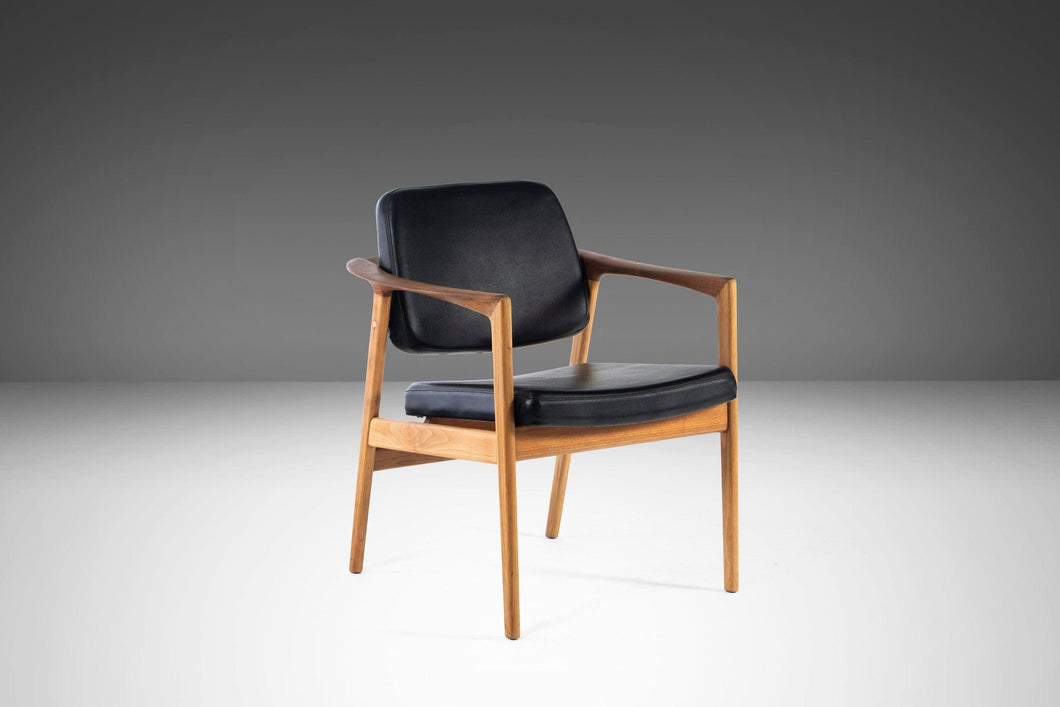 Mid Century Walnut Armchair by Folke Ohlsson for Dux, c. 1960s-ABT Modern