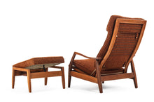 Load image into Gallery viewer, Milo Baughman Lounge Chair / Recliner with Ottoman in Original Brown Fabric-ABT Modern
