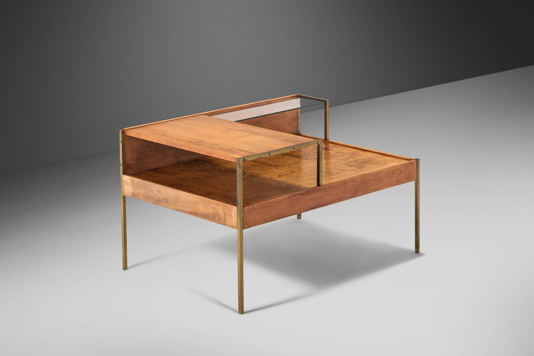 Milo Baughman for Murray Furniture Maple and Brass Sofa Table / Side Table, c. 1955-ABT Modern