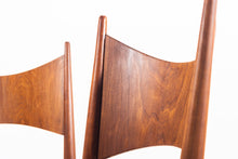 Load image into Gallery viewer, Minimal Danish Modern Contoured Walnut Dining Chairs (A Set of 4)-ABT Modern
