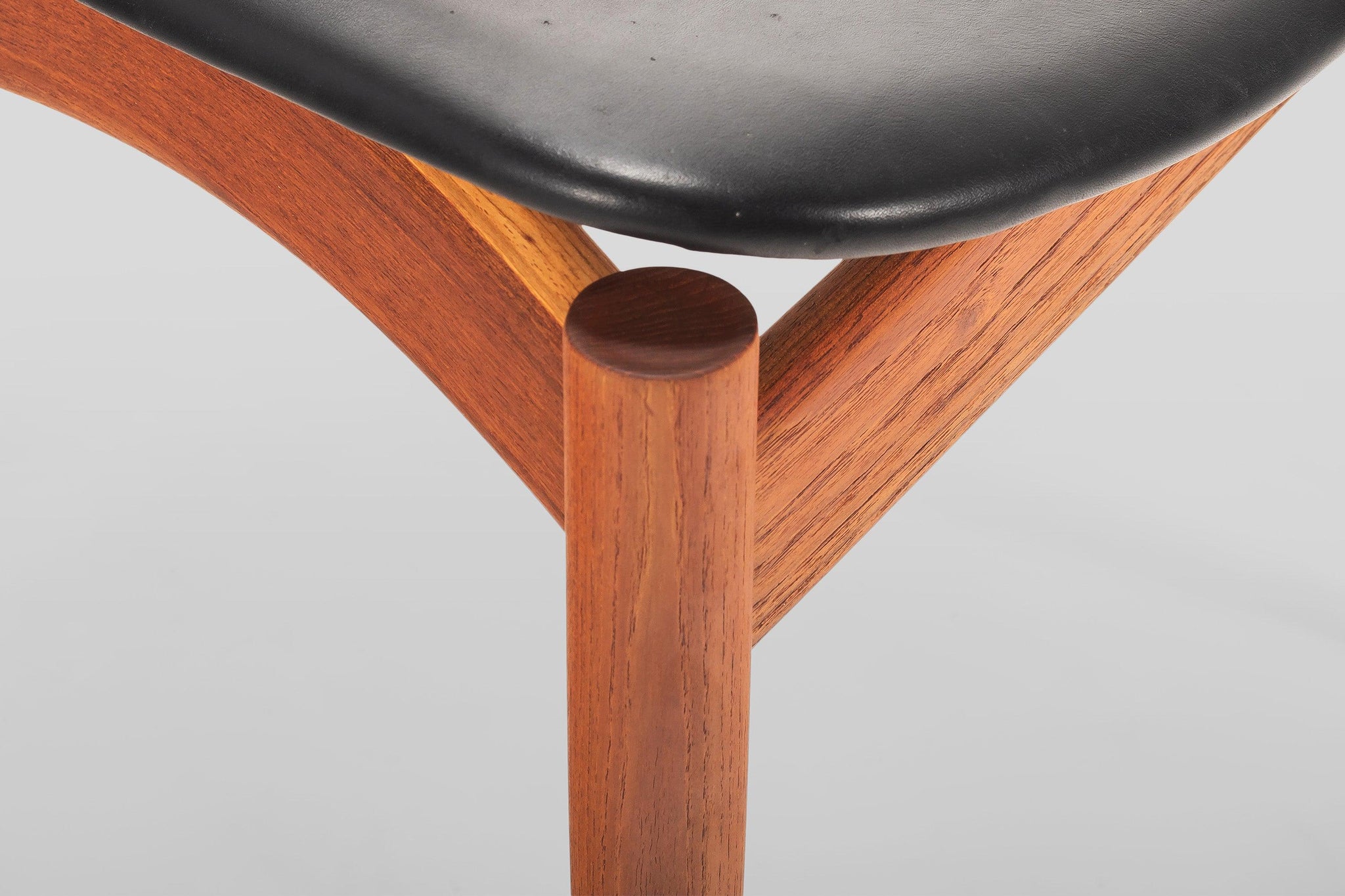 Model 197 Side / Desk Chair in Walnut & Leather by Finn Juhl