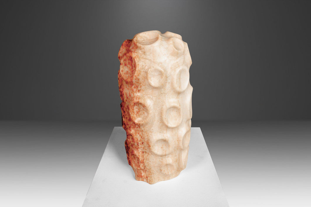 Modern Abstract Sculpture in Solid Alabaster 'Tenticle' by Mark Leblanc (1/8), USA-ABT Modern