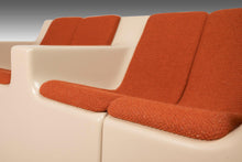 Load image into Gallery viewer, Modernist Fiberglass Loveseat and Chair in Original Knit Woolen Fabric Attributed to Ed Frank for Moretti, 1960s-ABT Modern
