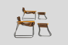 Load image into Gallery viewer, NY Folding Chairs and Matching Ottomans by Takeshi Nii, Japan, c. 1950&#39;s-ABT Modern
