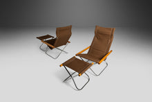 Load image into Gallery viewer, NY Folding Chairs and Matching Ottomans by Takeshi Nii, Japan, c. 1950&#39;s-ABT Modern
