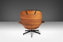 Load image into Gallery viewer, Newly Restored George Mulhauser for Plycraft Tufted Lounge Chair in Walnut and Vinyl on Metal Star Basse, c. 1960s-ABT Modern
