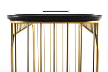 Load image into Gallery viewer, Nickel and Ebonized Oak Regency Console / Sofa Table, USA, c. 1970s-ABT Modern
