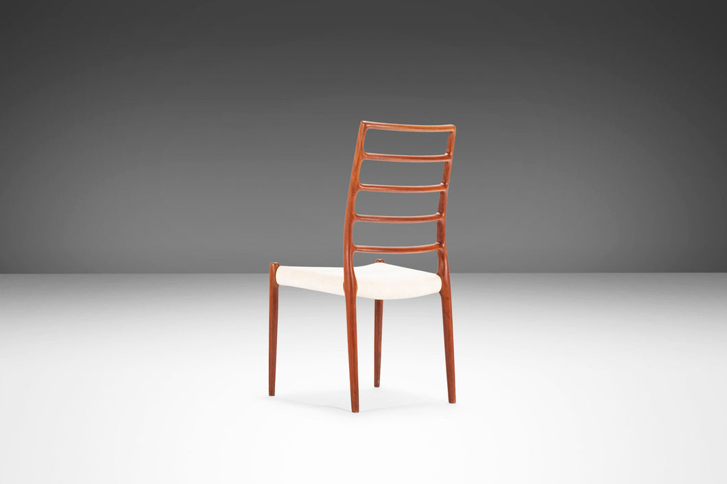 Niels Møller Model No. 82 Ladderback Dining Chair / Desk Chair in Teak for J.L. Møllers Møbelfabrik, Denmark, c. 1960's-ABT Modern