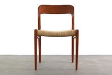 Load image into Gallery viewer, Niels Moller for Model No. 75 Side Chair in Teak w/ Papercord for J.L. MÃ¸llers MÃ¸belfabrik, Denmark-ABT Modern

